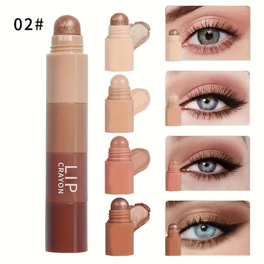 HERORANGE A four-color mini combination lipstick plain white matte velvet multi-color lipstick pen set