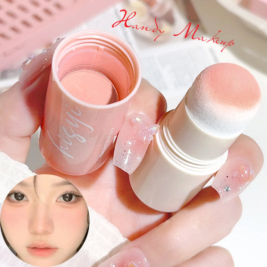 Cloud Soft Matte Blush Stick for a vibrant, brightening, natural bare makeup look, enhancing flawless skin tone